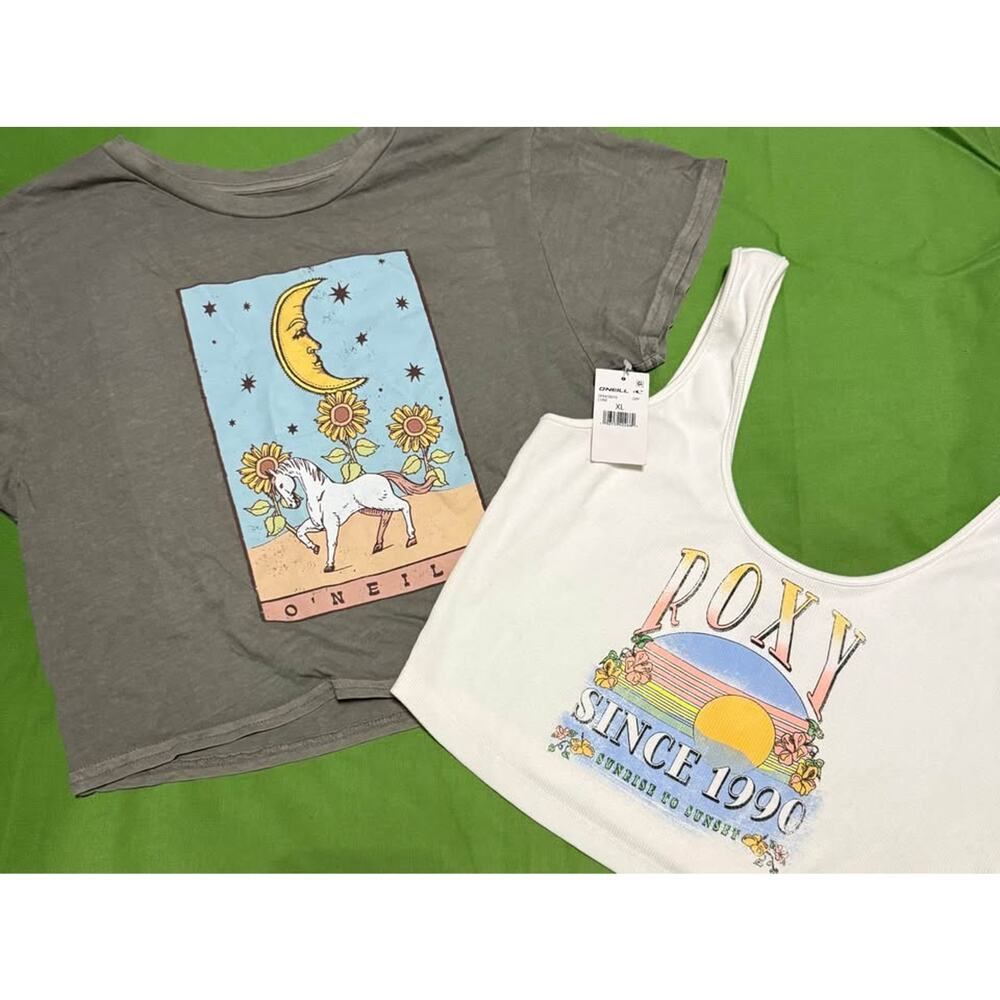 2 NEW XL Crop Tops